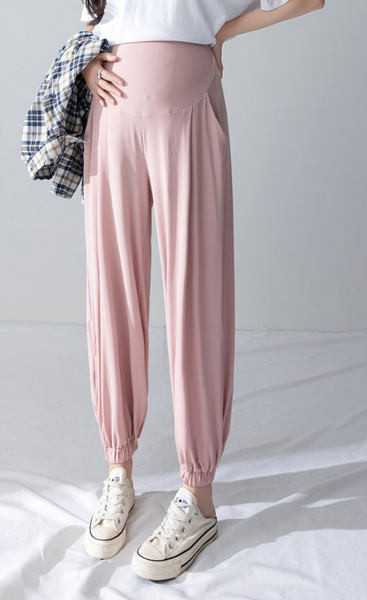 Γυναικείο ψηλόμεσο μακρύ παντελόνι εγκυμοσύνης - Casual