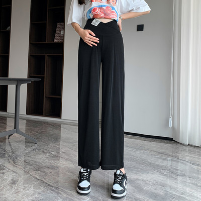 Széles modell elasztikus kismamanadrág logóval