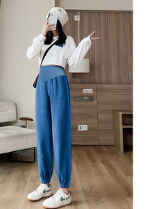 Hosszú sportnadrág terhes nőknek - magas derékkal