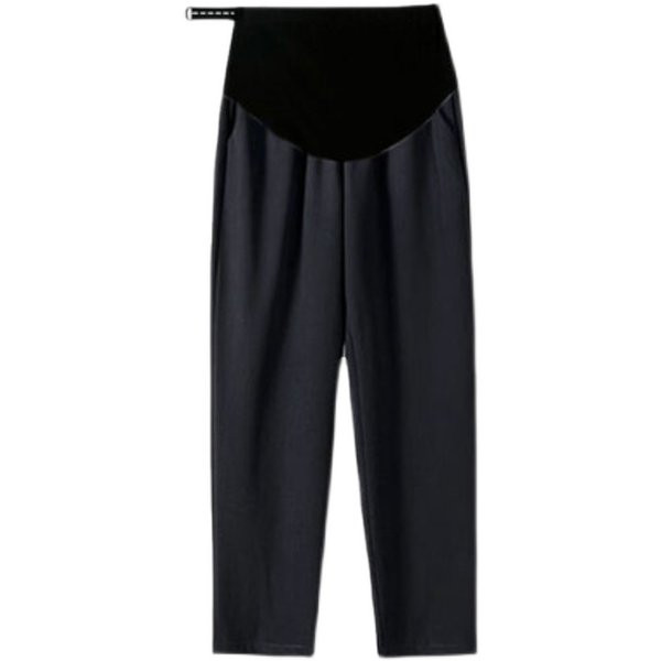 Pikad taskutega ja laia kummiga naistepüksid rasedatele