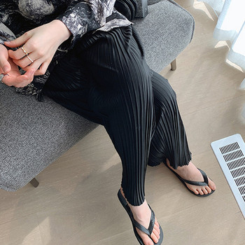 Дамски дълъг панталон за бременни жени с висока талия - тънки свободен модел