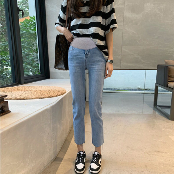 Női lezser széles derekú kismamanadrág