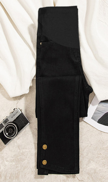 Lezser kismamanadrág széles övvel