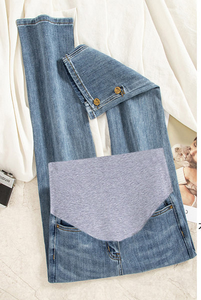 Lezser kismamanadrág széles övvel