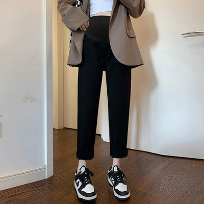 Γυναικείο μακρύ παντελόνι για έγκυες γυναίκες - Ψηλόμεση Slim Casual