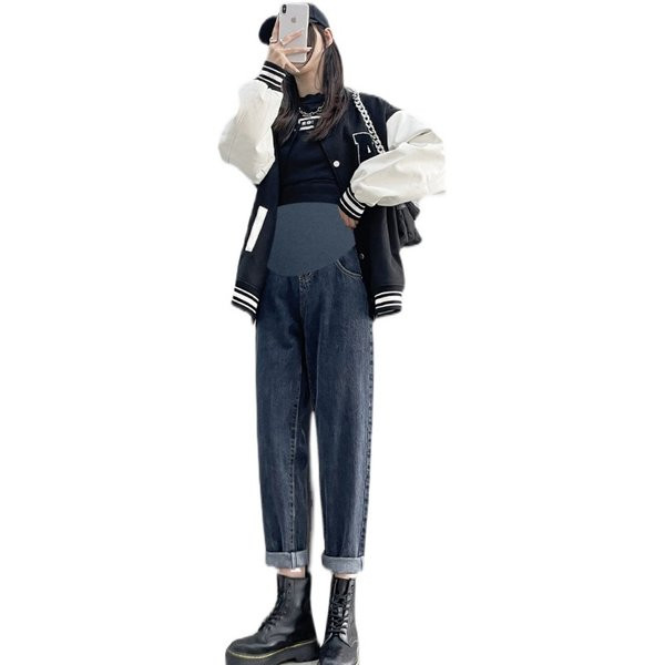 Magas derekú kismama farmernadrág