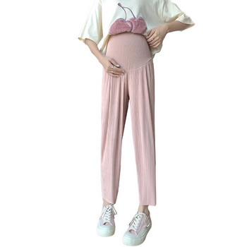 Casual Γυναικείο φαρδύ παντελόνι με φαρδιά ζώνη σε διάφορα χρώματα για τη μητρότητα