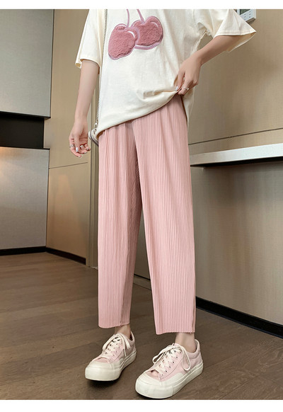 Casual Γυναικείο φαρδύ παντελόνι με φαρδιά ζώνη σε διάφορα χρώματα για τη μητρότητα