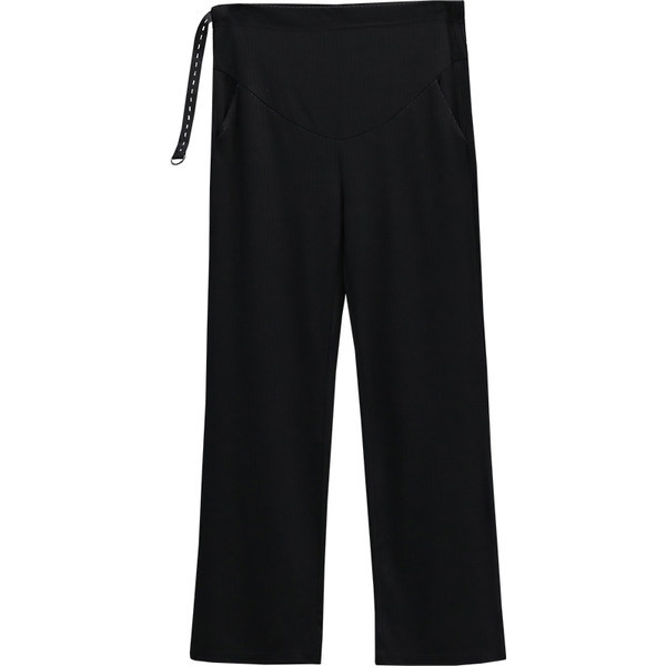 Elegáns női kismamanadrág hasítással