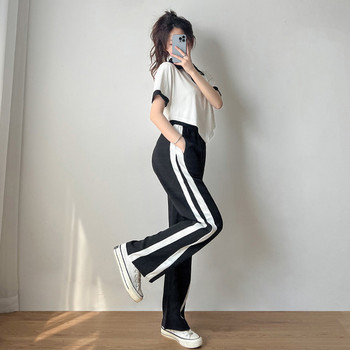 Дамски дълги панталони за бременни жени с висока талия - спортни