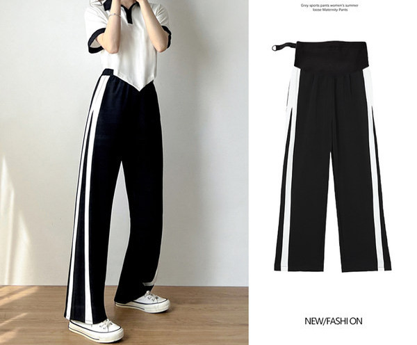 Női hosszú nadrág terhes nőknek magas derékkal - sport