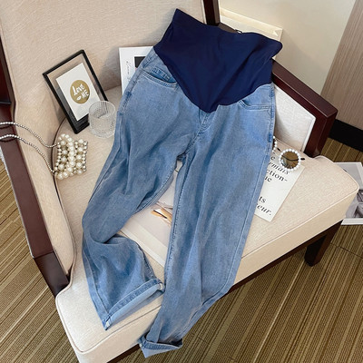 Magas derekú kismama farmernadrág