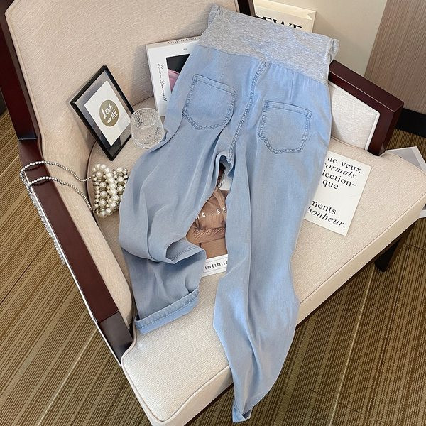 Magas derekú kismama farmernadrág