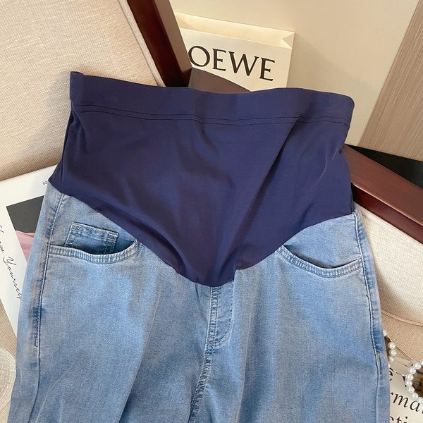 Magas derekú kismama farmernadrág