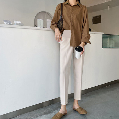 Naiste elegantsed rasedapüksid kahes värvitoonis