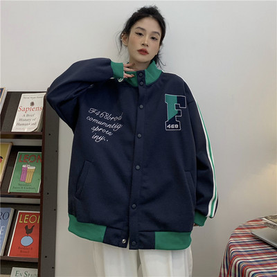 Дамско есенно яке в два цвята - спортен модел