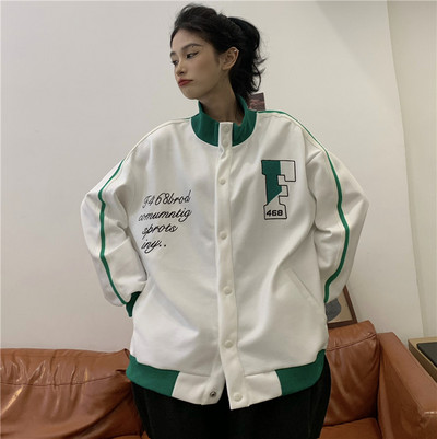 Дамско есенно яке в два цвята - спортен модел