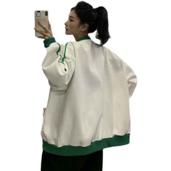 Дамско есенно яке в два цвята - спортен модел