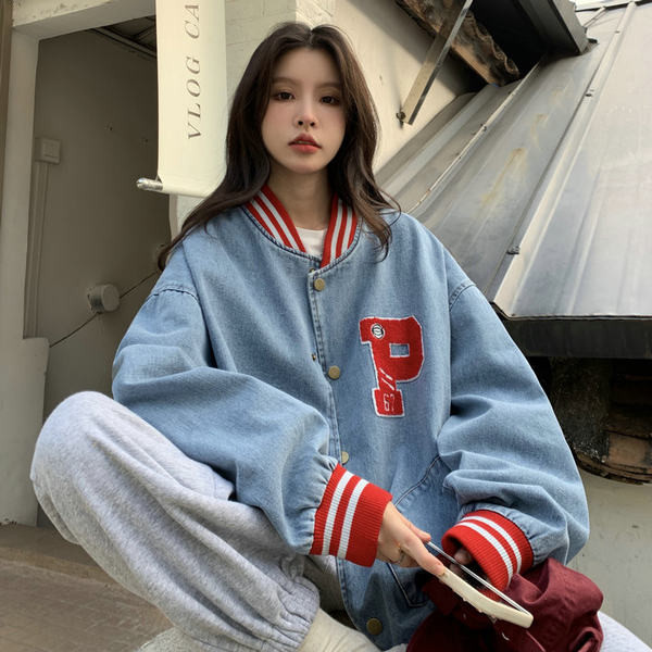 Női őszi kabát - farmer sportmodell