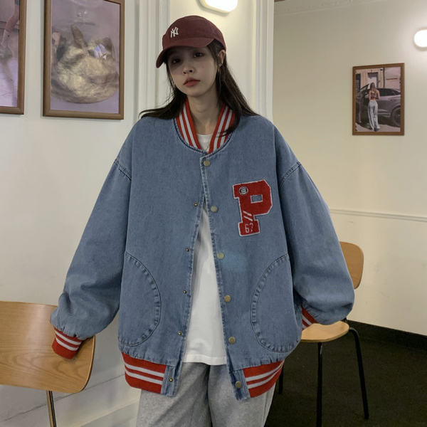 Női őszi kabát - farmer sportmodell