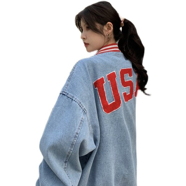 Női őszi kabát - farmer sportmodell