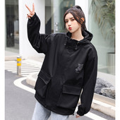 Sportos őszi női kabát cipzárral