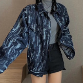 Női őszi kabát - farmer bő modell