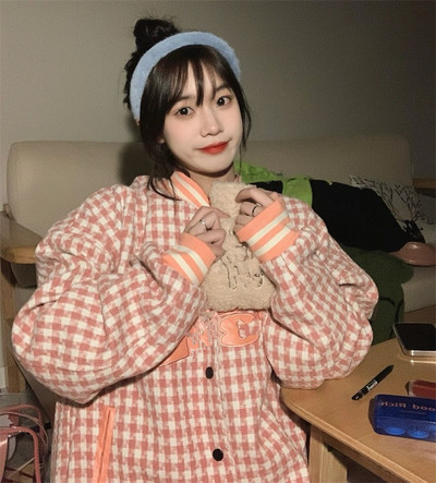 Ženski karirani sako od košulje