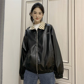 Női őszi kabát - bő, cipzáras modell