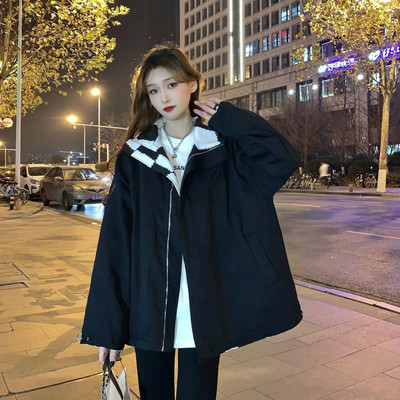 Női széles őszi kabát