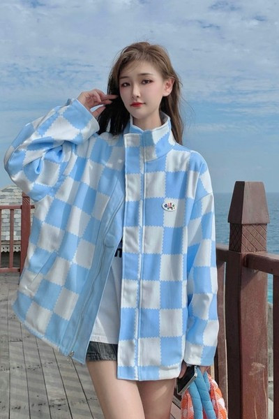 Női széles őszi kabát