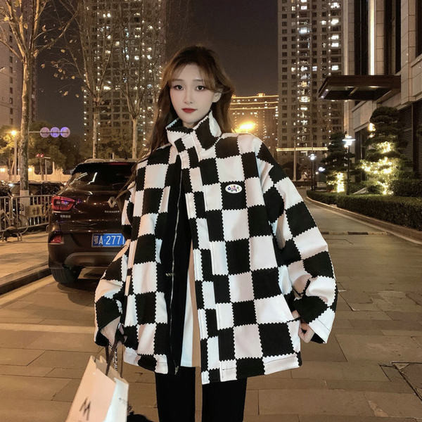 Női széles őszi kabát