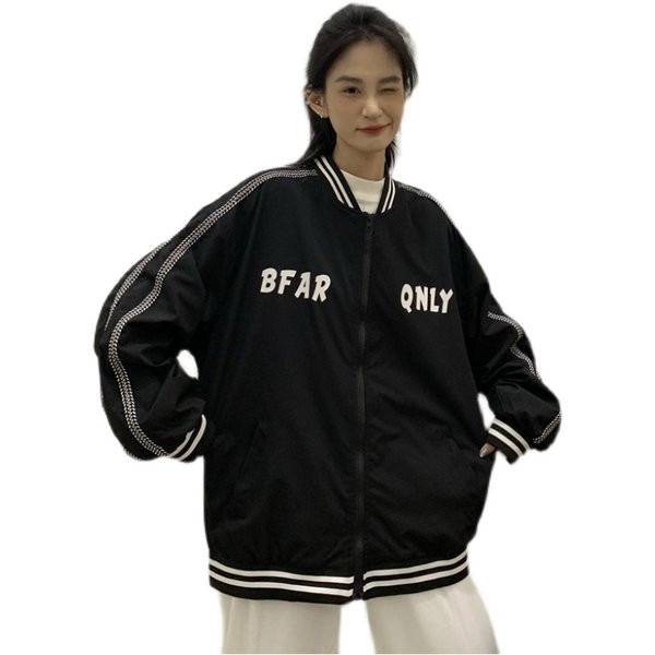 Női hosszú ujjú cipzáras kabát