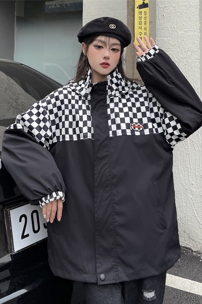 Alkalmi női, cipzáras kapucnis dzseki