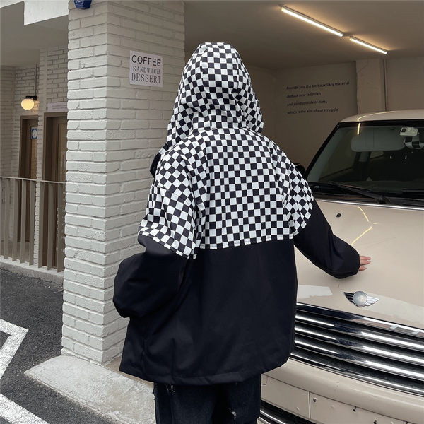 Alkalmi női, cipzáras kapucnis dzseki