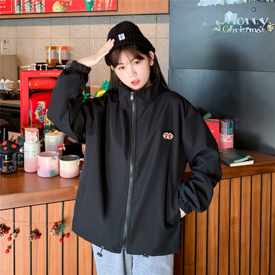 Sportos őszi kabát két arccal és cipzárral