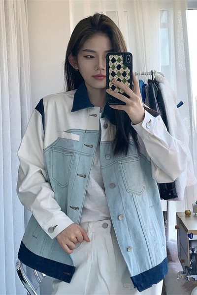 Egyszínű alkalmi női kabát