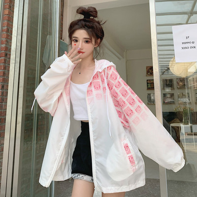 Színes női kabát könnyű anyagból