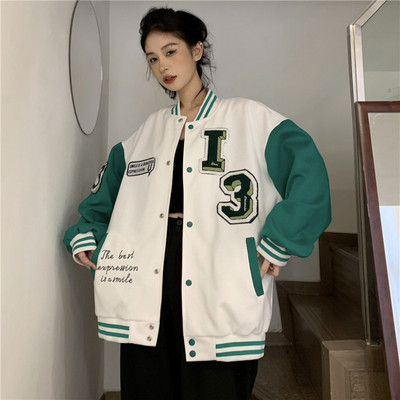 Női őszi kabát gombokkal - sport stílusú