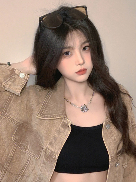 Női őszi kabát barna színben