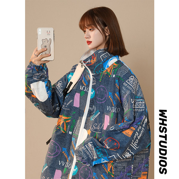 Őszi női kabát - két arccal