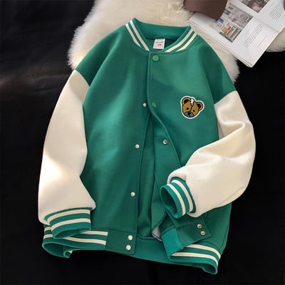 Női őszi kabát medvével