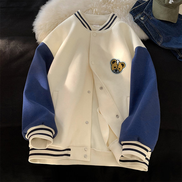 Női őszi kabát medvével