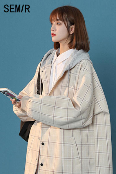 Őszi női kapucnis kabát