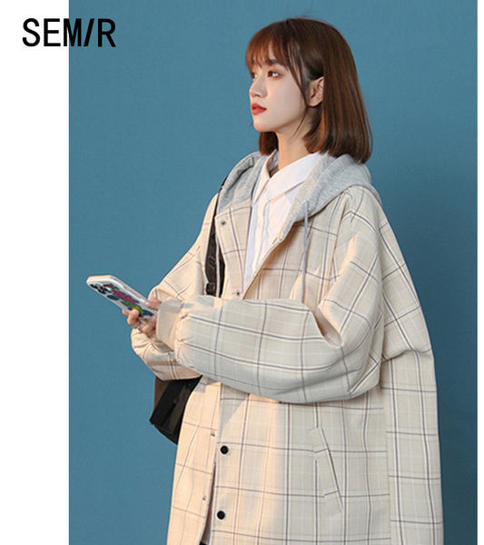 Őszi női kapucnis kabát