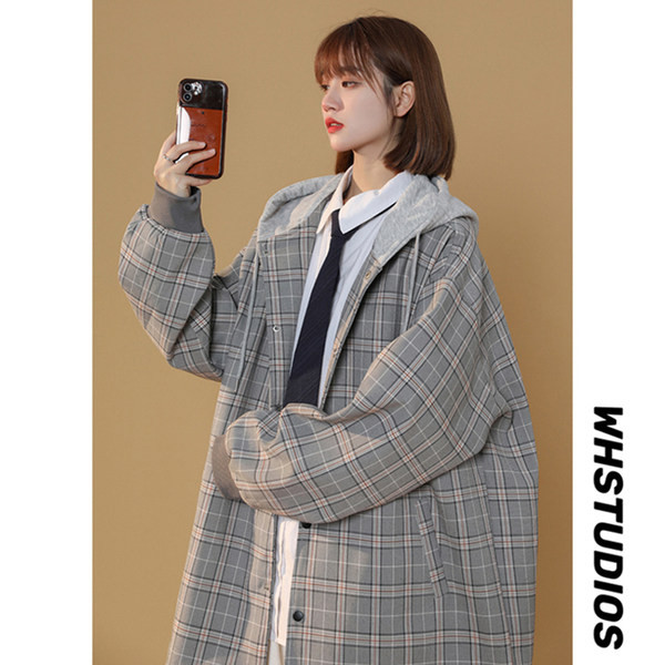 Őszi női kapucnis kabát