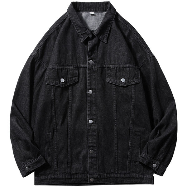 Női őszi kabát gombokkal - farmer