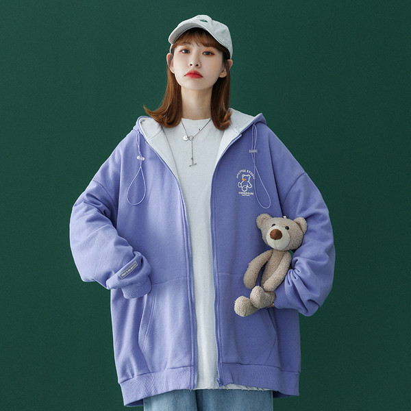 Cipzáras kapucnis női alkalmi dzseki