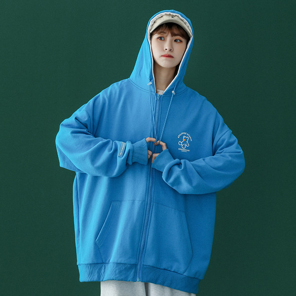 Cipzáras kapucnis női alkalmi dzseki