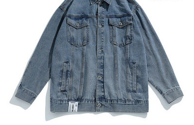 Farmer kabát őszi napokra, gombokkal és zsebbel